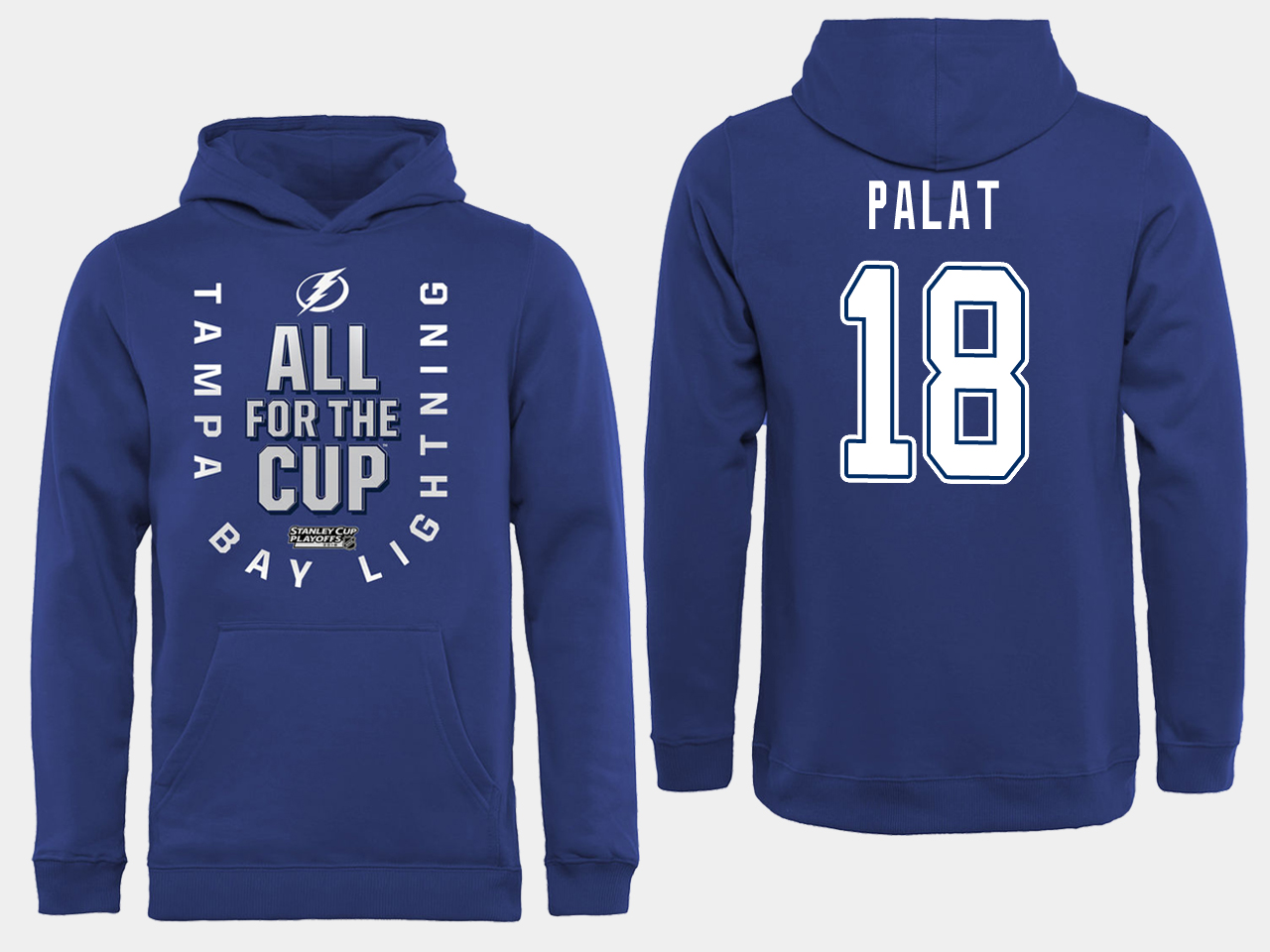 NHL Men adidas Tampa Bay Lightning #18 Palat blue All for the Cup Hoodie->tampa bay lightning->NHL Jersey